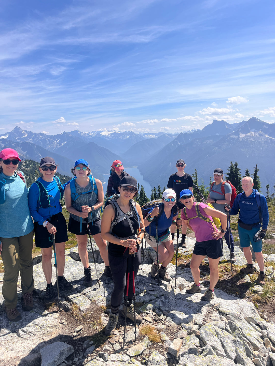 Striderz Run club hikers